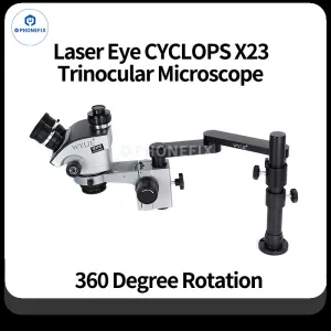 WYLIE X23 7-50X Trinocular Zoom Microscope X40 X80 4K Camera