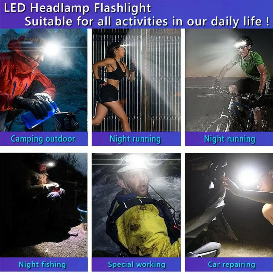 XHP50 LED Headlamp Sensor Headlight Flashlight 18650 21700 USB Rechargeable Outdoor Head Lamp Torch 10 Lighting Modes Work Light