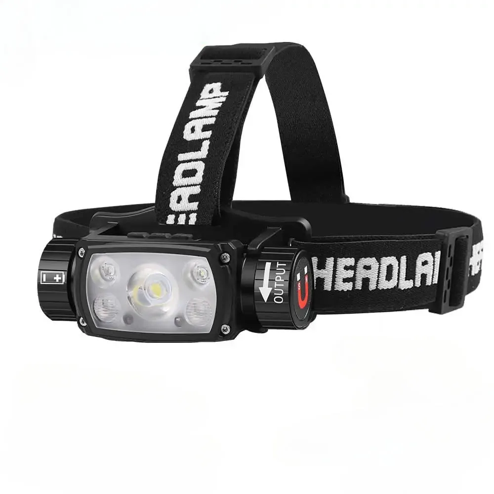 XHP50 LED Headlamp Sensor Headlight Flashlight 18650 21700 USB Rechargeable Outdoor Head Lamp Torch Red Light Modes Work Lamp