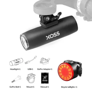 XOSS Bicycle Light 400Lumen Bike Headlight Power Bank Flashlight Handlebar USB Charging MTB Road Cycling Highlight