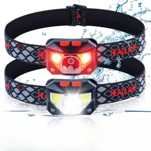 XPE COB 8 Modes Handfress Motion Sensor Waterproof Powerful LED Headlight Headlamp Head Lamp COB Flashlight Torch head light
