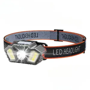 XPG COB LED Headlamp USB Rechargeable Head Torch Head Flashlight Waterproof Head Torch Outdoor Camping Night Fishing Headlight