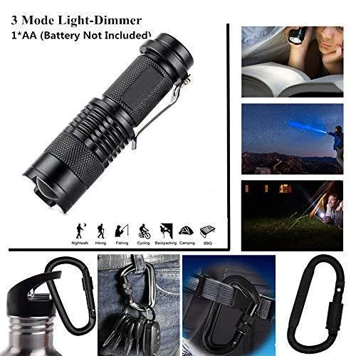 XUANLAN Emergency Survival Kit 15 in 1, Outdoor Survival Gear Tool with Survival Bracelet, Fire Starter, Whistle, Wood Cutter, Water Bottle Clip, Tactical Pen