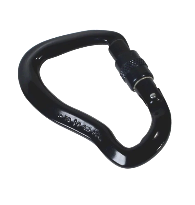 Yates - Gecko Screw Gate Carabiner black