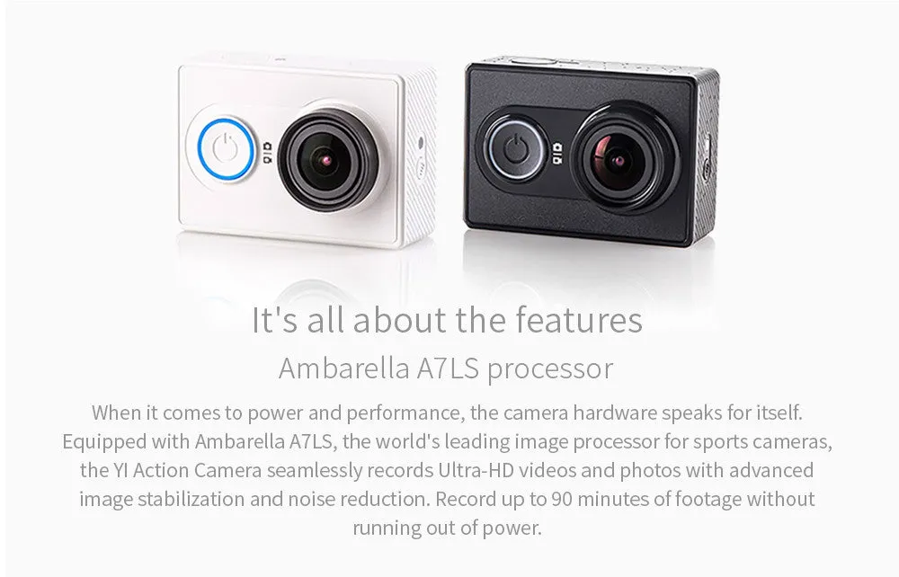 YI Action Camera 1080P 16.0MP 155 degree Ultra-wide Angle Sports Mini Camera