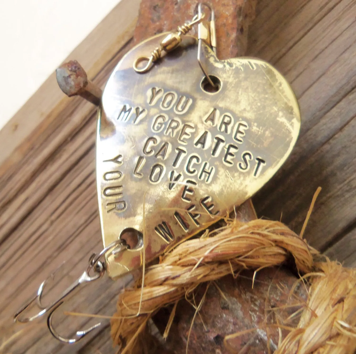 You Are My Greatest Catch - Personalized Heart Fishing Lure