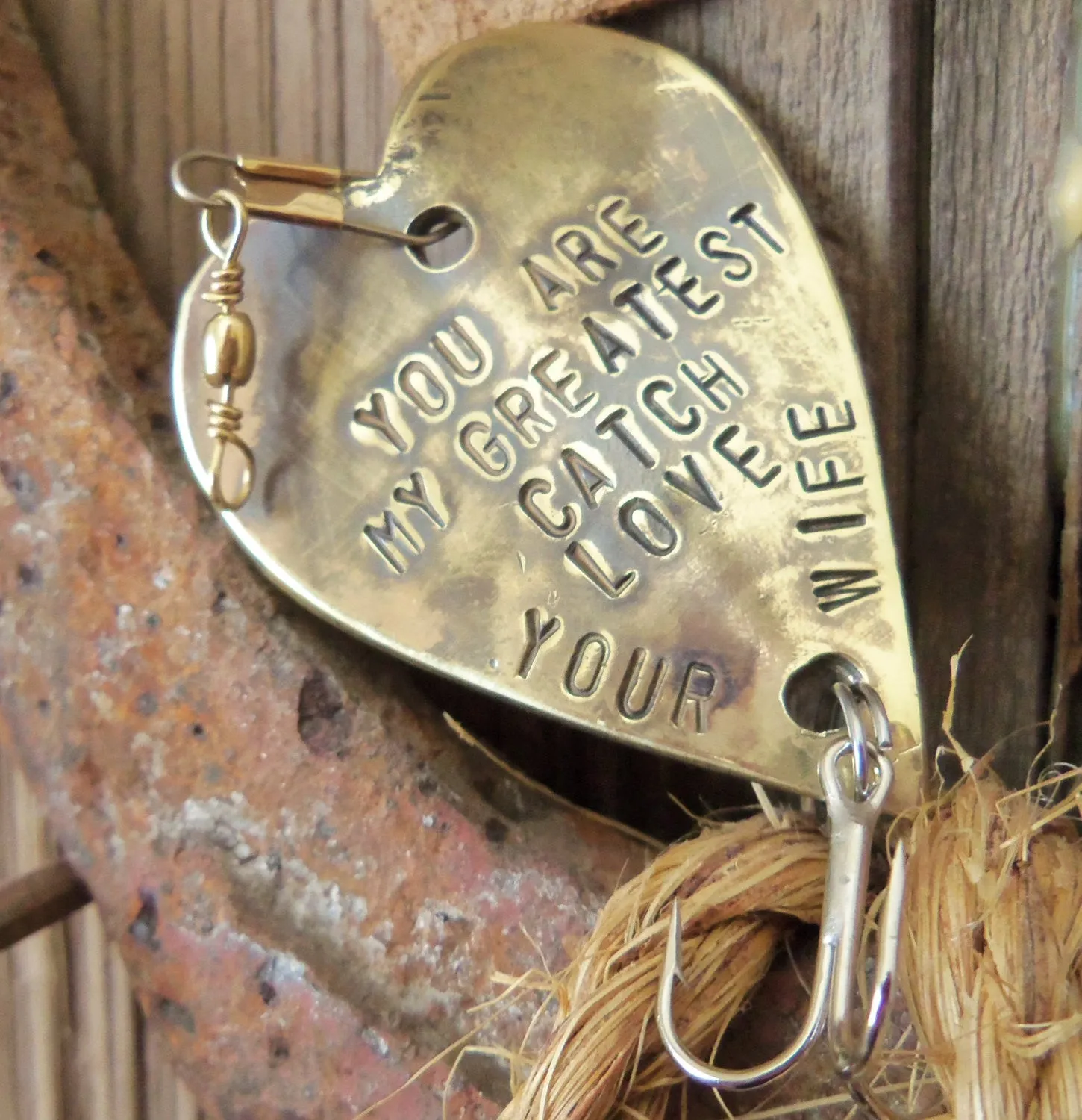 You Are My Greatest Catch - Personalized Heart Fishing Lure