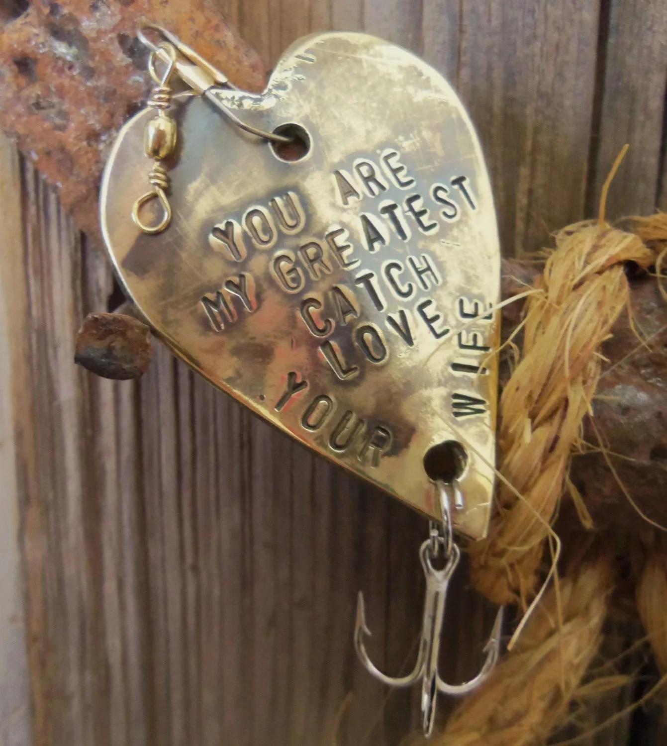 You Are My Greatest Catch - Personalized Heart Fishing Lure