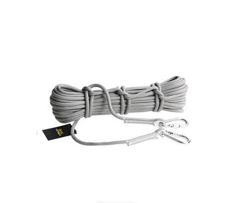 YW9G Outdoor Rock Climbing Safety Rope with 2 Hooks