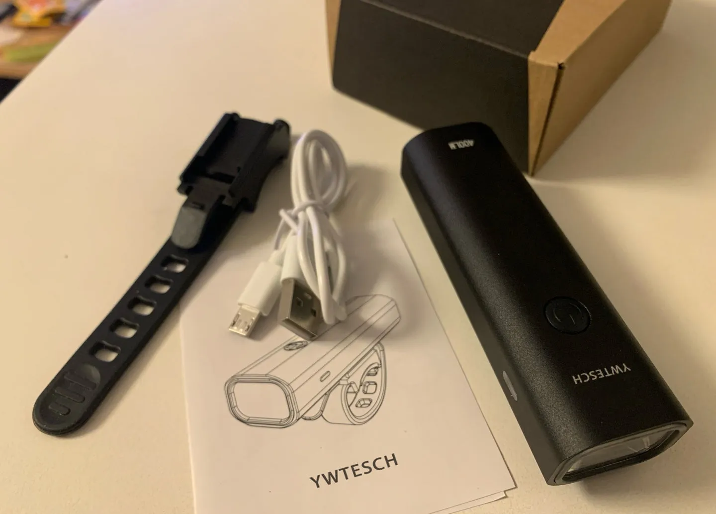 YWTESCH Bicycle lamps,350 lumen LED sensor for bicycle lights