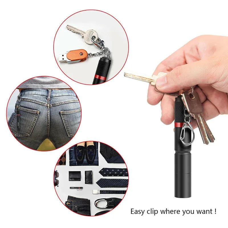 ZHIYU Mini LED Flashlight XPE Portable Pen Light Waterproof Torch Camping Emergency Outdoor Walking Lantern Keychain Flashlight