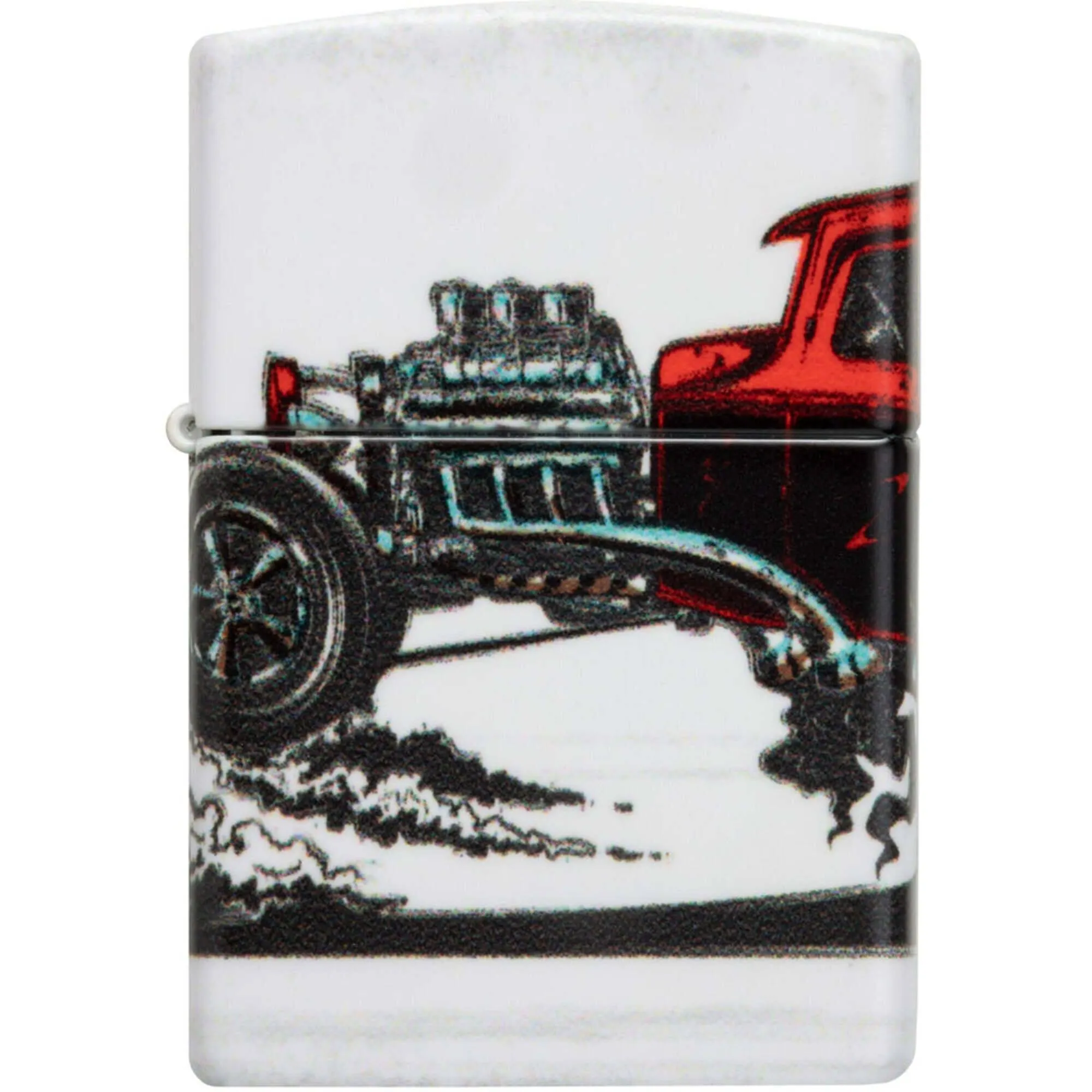 Zippo Windproof Lighter - Cherry-Red Hot Rod with 540 Color Design All-Metal | 48660