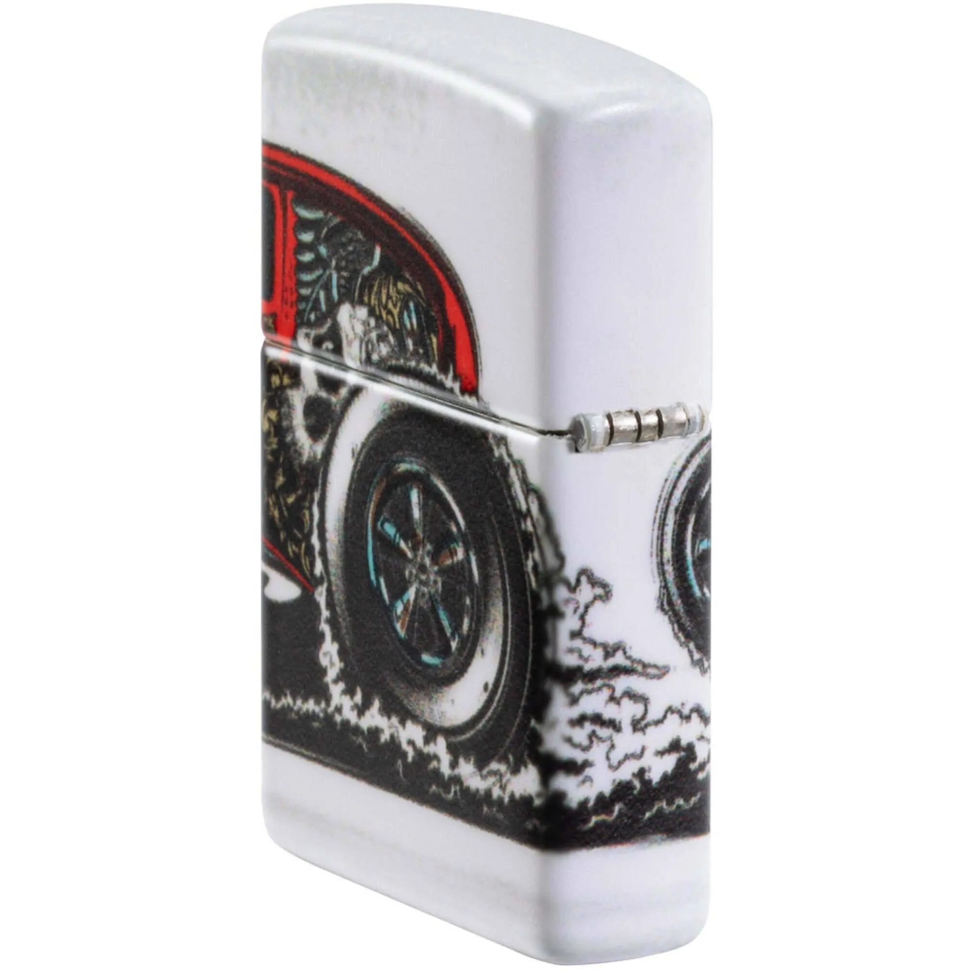 Zippo Windproof Lighter - Cherry-Red Hot Rod with 540 Color Design All-Metal | 48660