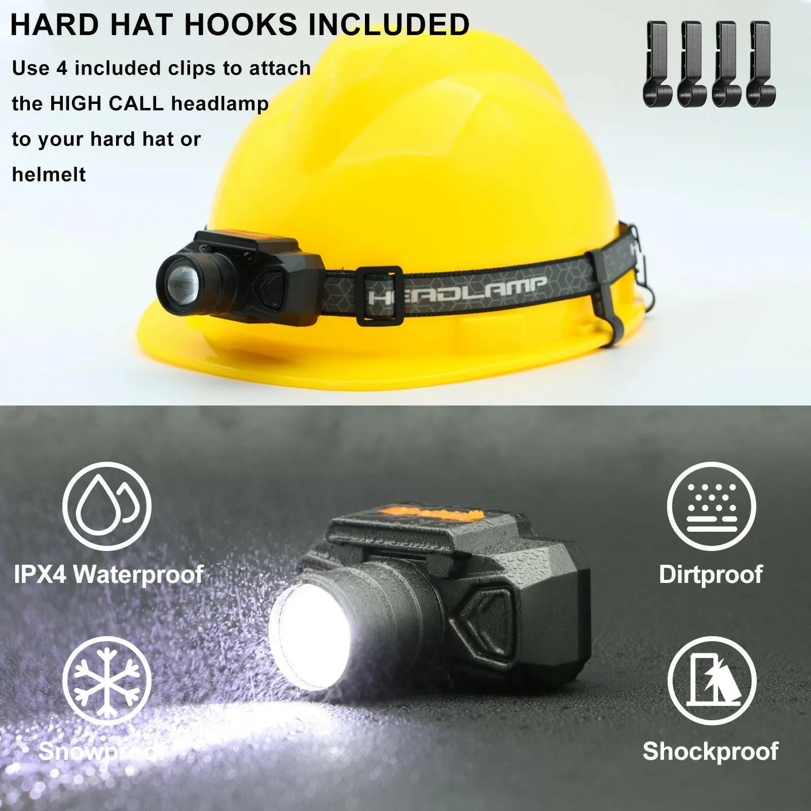 Zoom Rechargeable Flashlight LED Headlights High Power Sensor Light Headlamp Head-mounted Searchlight with USB Charging Outdoor