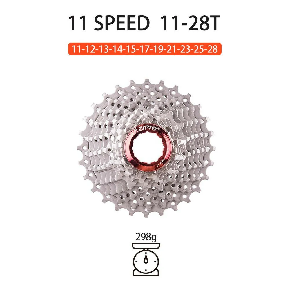 ZTTO 8 9 10 11 Speed Bicycle Cassette Road Bike 10speed Steel Sprocket 8s 9s 10s 11s 8v K7 Freewheel Bicycle Parts